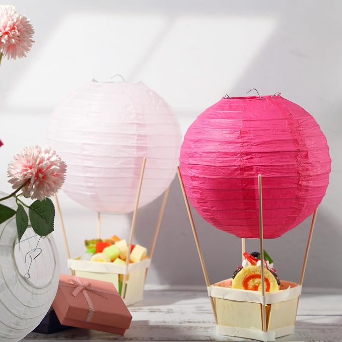 24 Set Hot Air Balloon Table Centerpieces Baby Shower Party Decoration Paper - Image 4