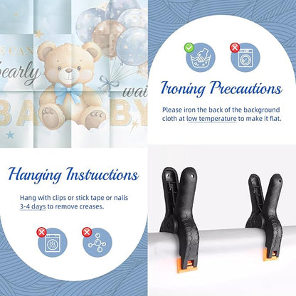 Bear Baby Shower Decorations We Can Bearly Wait Baby Shower Party Supplies - Image 8