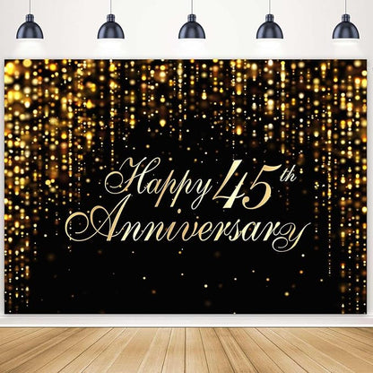 Happy 45th Anniversary Backdrop by Ayayiya