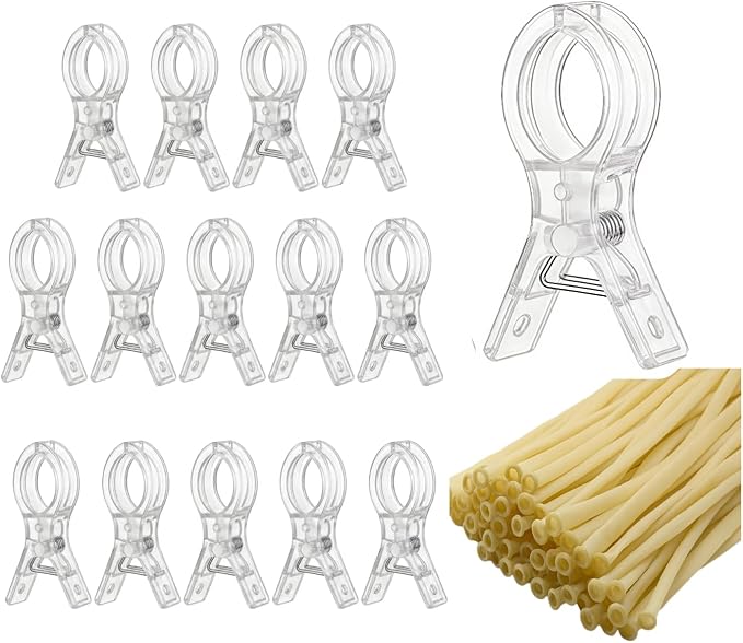 15 Pack Large Balloon Arch Clips, 3.5 Inch Heavy Duty Clips 100pcs Clear 260 by Unknown