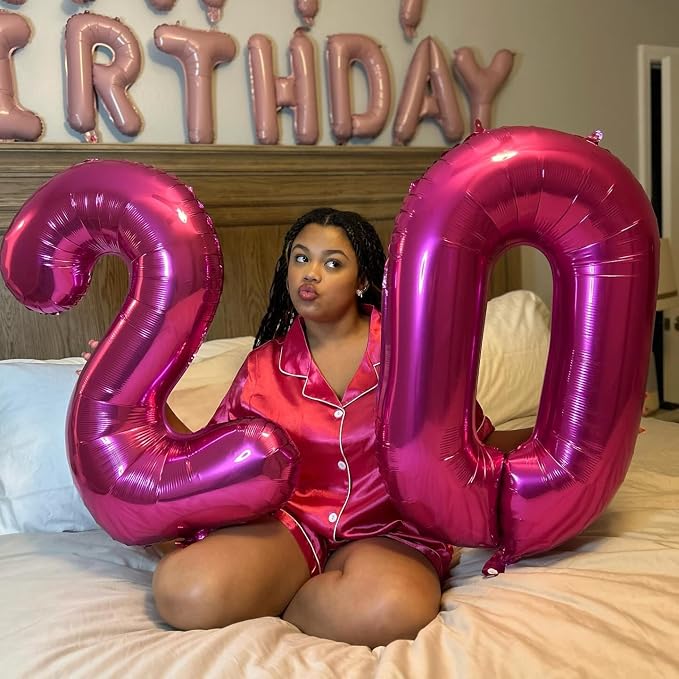Hot Pink Number 50 Balloon 40 Inch - Image 4
