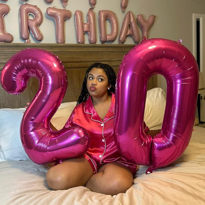 Hot Pink Number 7 Balloon 40 Inch - Image 7