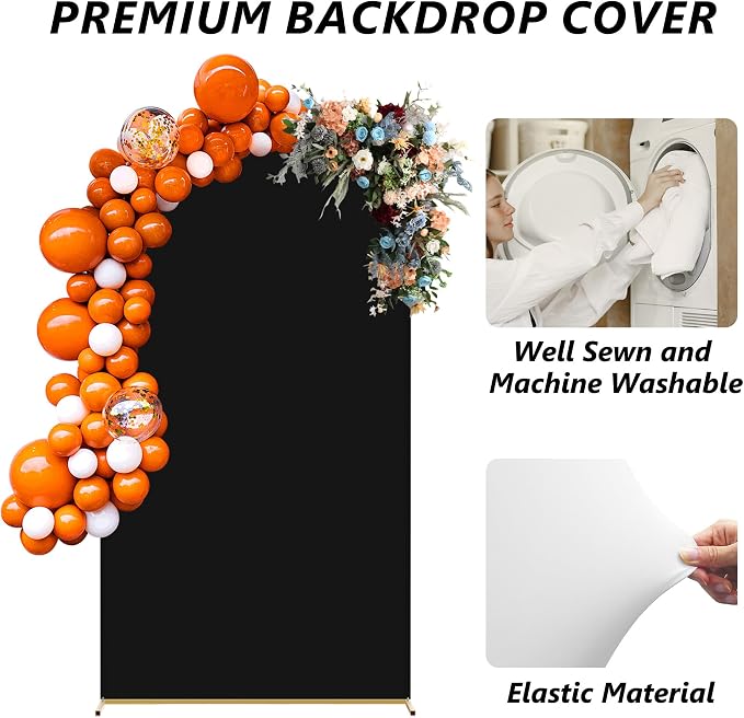 Neatsure Arch Backdrop Stand and Cover Set, 7.2FT Metal Photo Balloon Arch - Image 3