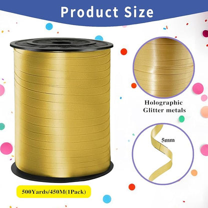 500 Yard Gold Curling Ribbon, Ribbon - Image 2