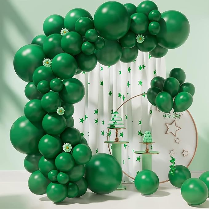 Dark Green Balloons Garland Arch Kit, Anniversary - Image 7
