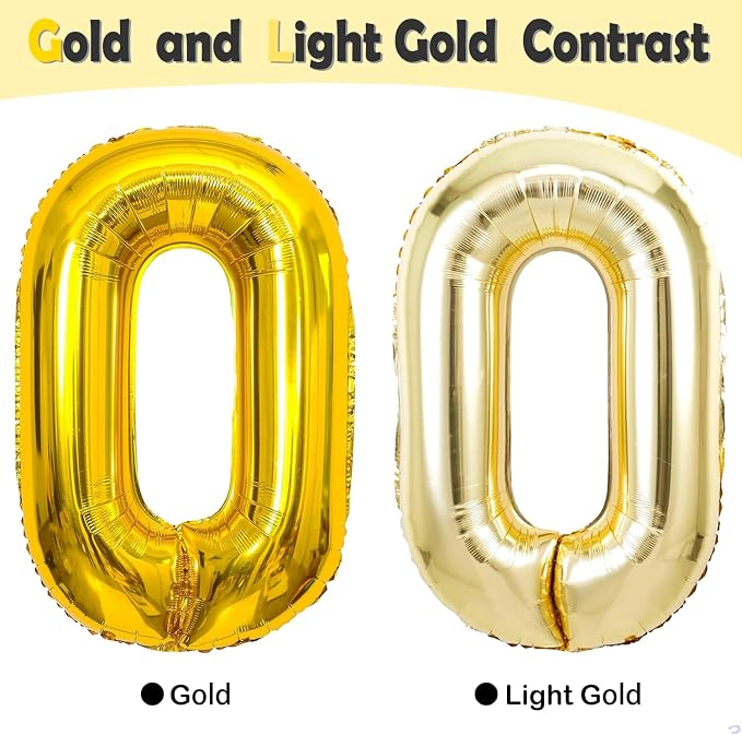 Champagne Gold Number 58 85 Balloon - Image 8