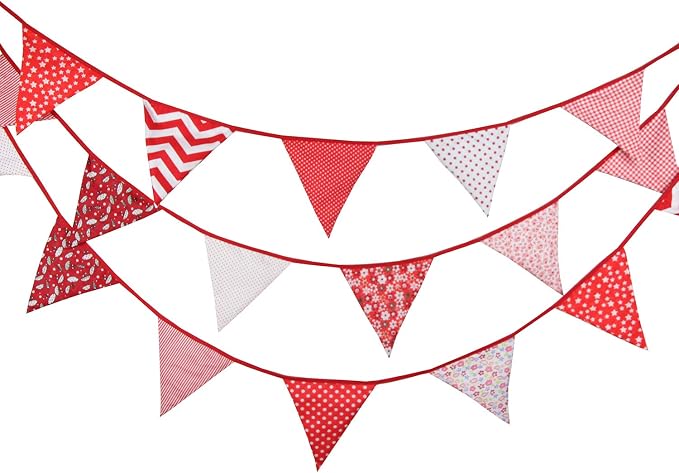 10M/32Ft Triangle Bunting Banner, Baby Shower, Outdoor and Home Decorations - Image 2