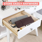 Heat Resistant Hair Tools Organizer Bag Portable Travel Storage Cover Pouch for Hair Straighteners, Curling Irons, Flat Irons and Hot Styling Tools(13.8" x 5.5")
