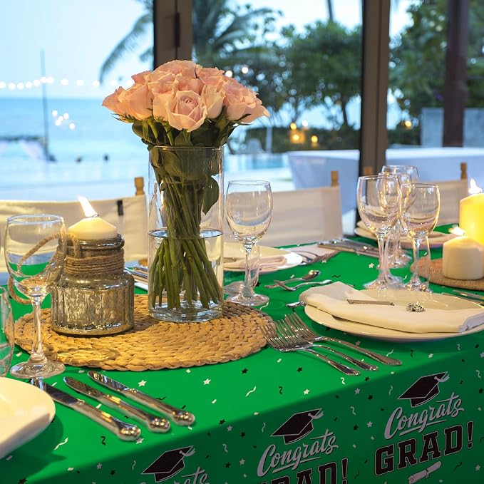 Graduation Party Decorations, Gongrats Grad Tablecover - Image 4