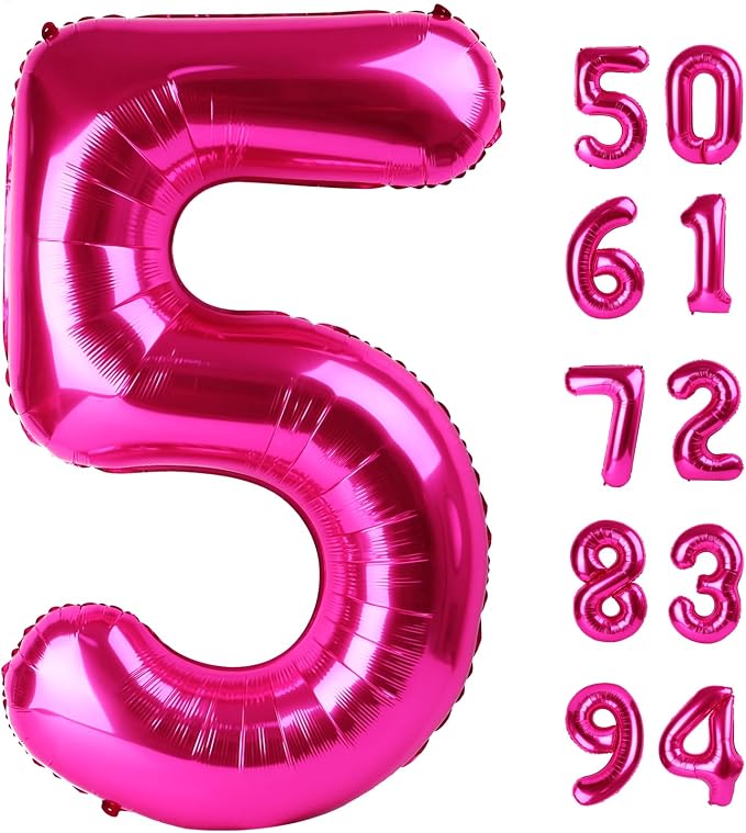 Hot Pink 5 Balloon by IWERP