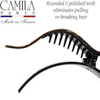 Camila Paris CP2509 French Hair Clip for Women, Alligator Clip, Duckbill Girls Hair Claw Clips Jaw Fashion Durable and Styling Hair Accessories for Women, Strong Hold No Slip Grip, Made in France