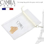 Camila Paris CP3045 French Hair Clip for Women, 2 inch Girls Hair Claw Clips Jaw Ivory Fashion Durable and Styling Hair Accessories for Women, Strong Hold No Slip Grip, Made in France