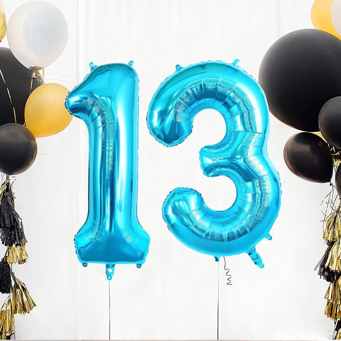 13 Balloon Numbers, Large 13 or 31 Foil Balloons, Big Number Balloon 40 Inch - Image 6