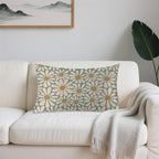 Satin Pillowcase 1 Pack-Boho Daisy Flowers Floral Groovy Retro Silky Pillow Cover for Hair and Skin,Standard Size 20x26 Inch Soft Cooling Printed Pillow Cases with Hidden Zipper,Gifts for Women Men