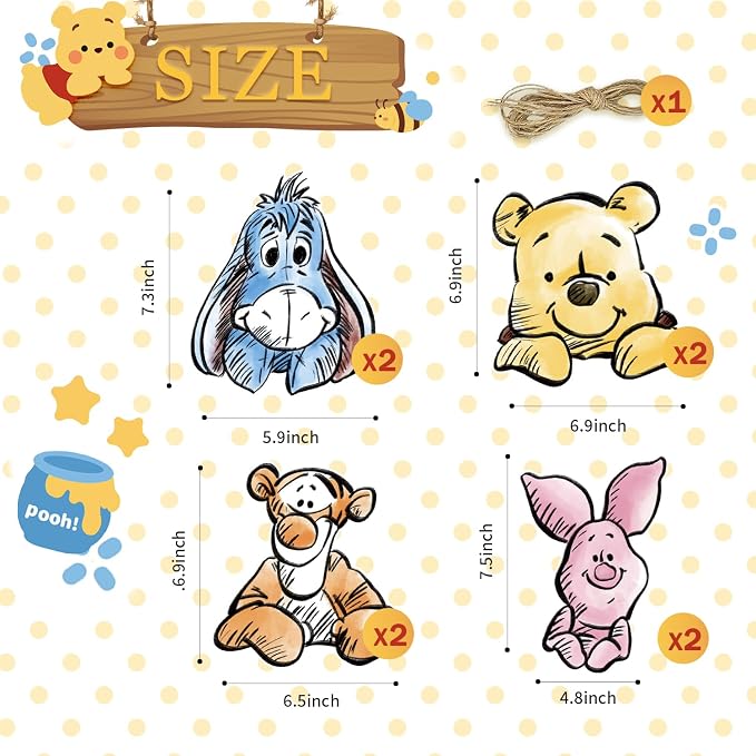 Cute Bear Banner For Baby Shower Decorations Birthday Banner Party Decoration - Image 3