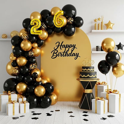 TONIFUL 20 Pcs Number Balloon 2 Set 16 Inch Fat Gold 0-9 Numbers Balloons | - Image 3