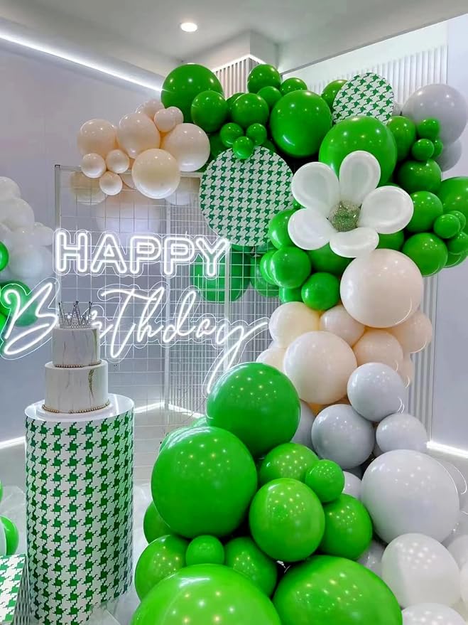 FOTIOMRG 120pcs 5 inch Green Balloons | Birthday, Graduation, Baby Shower - Image 5