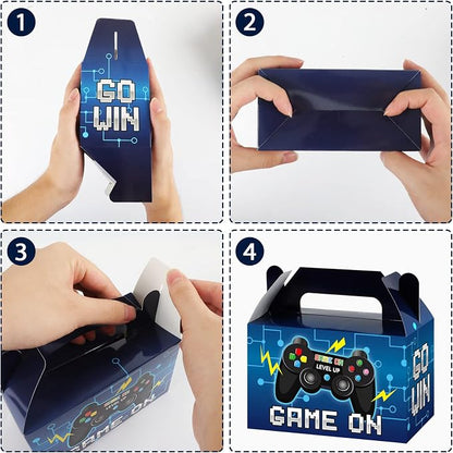 Tevxj 12 Pcs Video Game Bags Gamer Party Favors Treat Gift Boxes Gamer Candy - Image 5