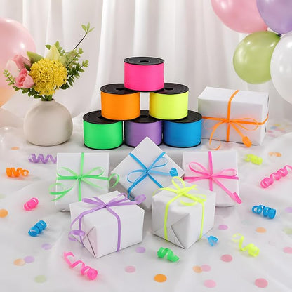 BEISHIDA Assorted Neon Colors Rainbow 6 Rolls - Image 5