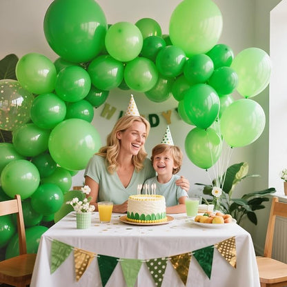 32 Pack 18 Inch Green Latex Balloons - Image 8