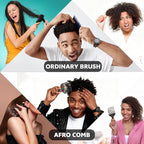 2 Pcs Afro Pick Comb for Natural Curly Hair,Portable Styling Hair Pick for Travel,Anti-Static,Cute Afro Comb for Women Men and Girls(Orange-T9)