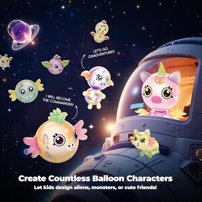 PINSHILE DIY Space Magic Balloon Craft Accessories Set - Image 4