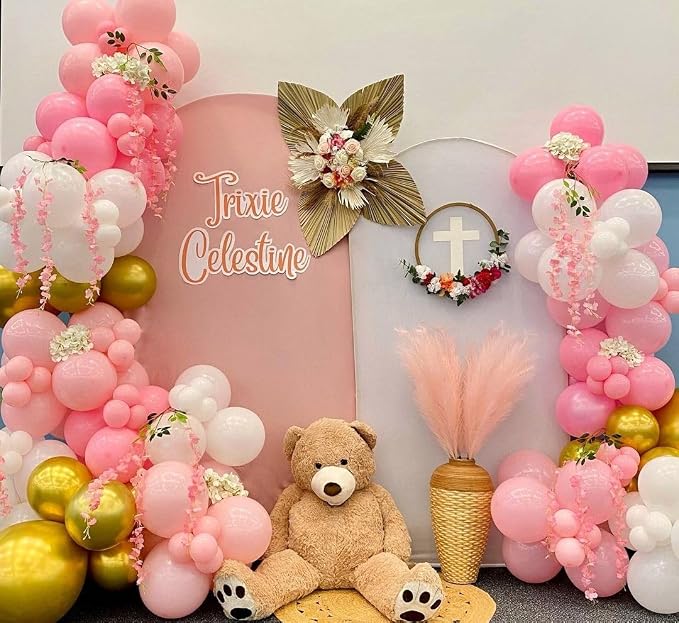 Pink and Gold Balloons Set - Image 2