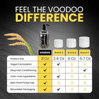 MOEHAIR Semi-Permanent Hair Color | Black Hair Dye 8 Oz | Temporary Hair Dye for Dark Hair | Voodoo Majestic Black Hair Color No Ammonia, Sulfate & Paraben | Vegan & Cruelty-Free | Drip-Free & Creamy