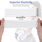 3Pcs Non Slip Headbands Soft Elastic White Head Band for Women Men Stretchy Sweat Wide Headband for Yoga Workout Sports Trendy Hair Accessories