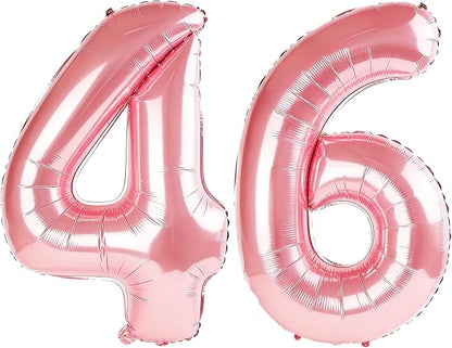 40 Inch Number 46 Balloons for 46th Birthday Party Decorations, 0-100 Jewelry by FOBELEC