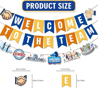 Welcome To The Team Banner and Hanging Swirls, Welcome Banner, Welcome - Image 2