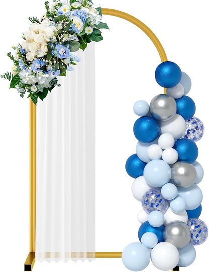 6 ft Gold Metal Balloon Arch Stand, Arch Backdrop Stand by ZHIYO-LIFE
