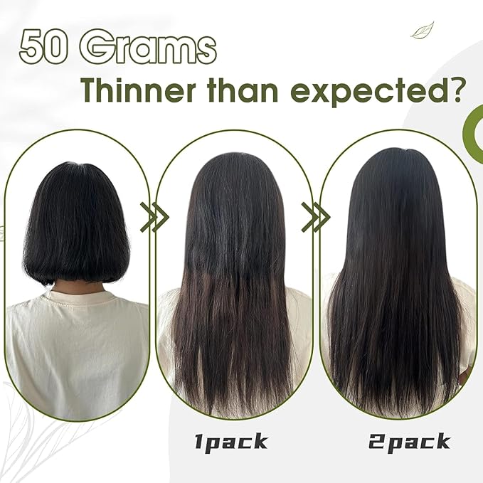 RUNATURE Human Hair Clip in Extensions, Clip in Hair Extensions Real Human Hair for Women, Double Weft Straight Remy Hair, Add Length, 18 Inch 50g 3pcs #8P60 Ash Brown Highlight Platinum Blonde