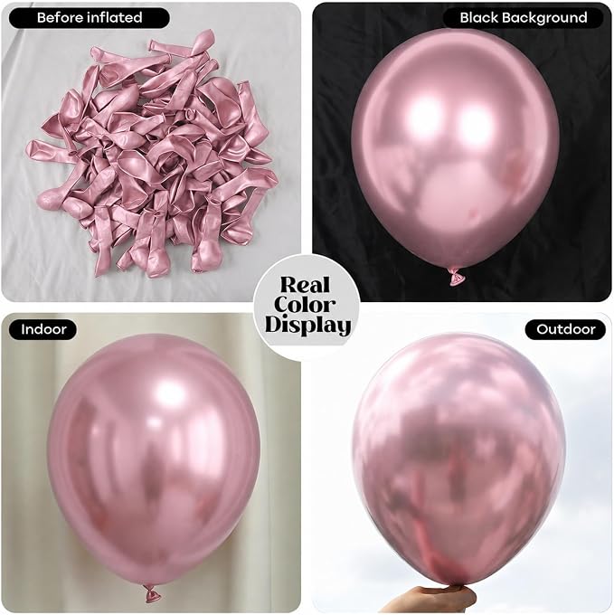 Metallic Pink Balloons - Image 2
