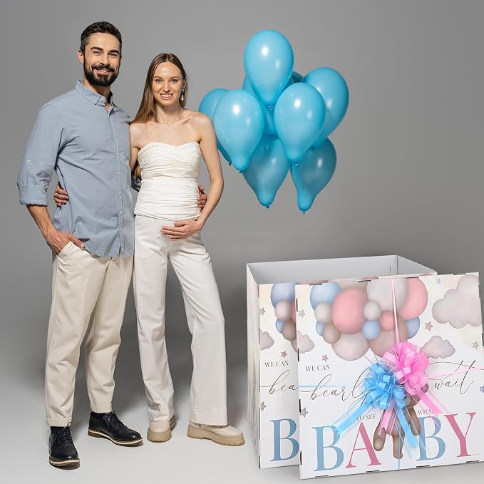 AmazingSpark 28in Giant Gender Reveal Gift Box - Image 7