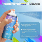 Halloween Hair Spray,Temporary Hair Color Spray for Women Kids Men,Washable Hairspray,Colored Hair Spray,Color Hairspray for Halloween,Party,Cosplay,Christmas Day (06#Blue)