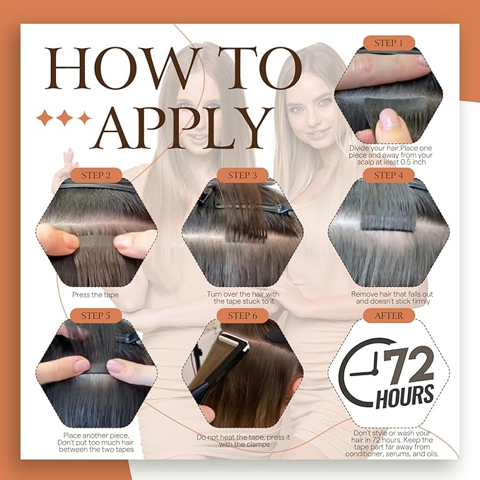 Full Shine Tape in Extensions Color 330 Copper Brown Highlighted 800 Blonde 12Inch Short Double Sided Tape in Hair Extensions Human Hair 30Gram Remy Straight Skin Weft 20Pcs for Women