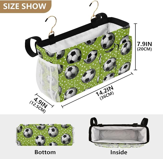Bedside Caddy Hanging Bunk Bed Caddy Bed Organizer Hanging Pocket - Image 4
