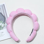 Spa Headbands for Washing Face Makeup Skin Care Headband Women Bubble Facial Beauty Headbands Puffy Shower Towel Band Hair Headband
