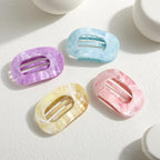 Flat Hair Claw Clips for Women,Matte Medium Hair Clips for Thick & Thin Hair- Comfortable Everyday Use for Office, Yoga, Party & Casual Styling (4PCS F)