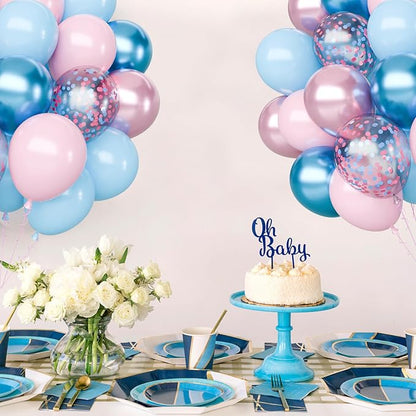Pink and Blue Latex Balloons Set - Image 6