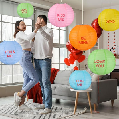 12 Pcs 10 Inch Hanging Paper Lanterns Party Decorations Pastel Classroom Decor - Image 7