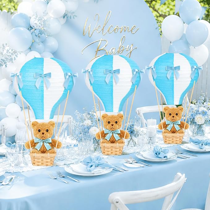 6 Sets Bear Hot Air Balloon Decorations Table Centerpieces - Image 6