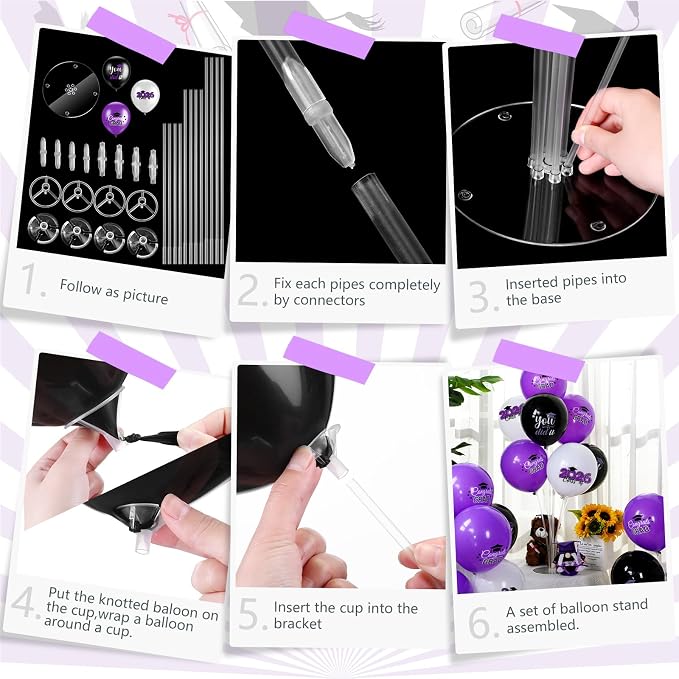 4 Set Graduation Party Balloon Stand Kits - Image 6