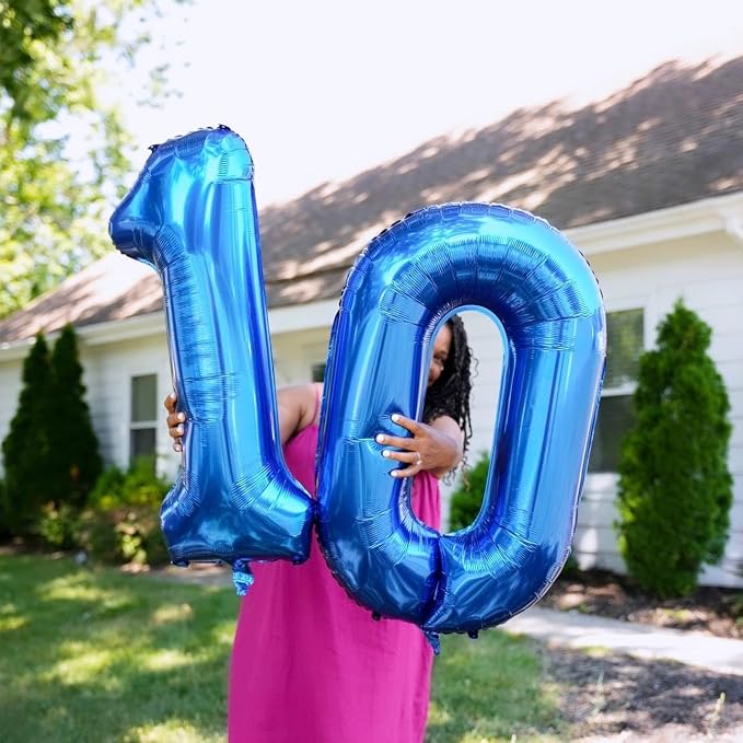 Navy Blue 0 Balloon - Image 7