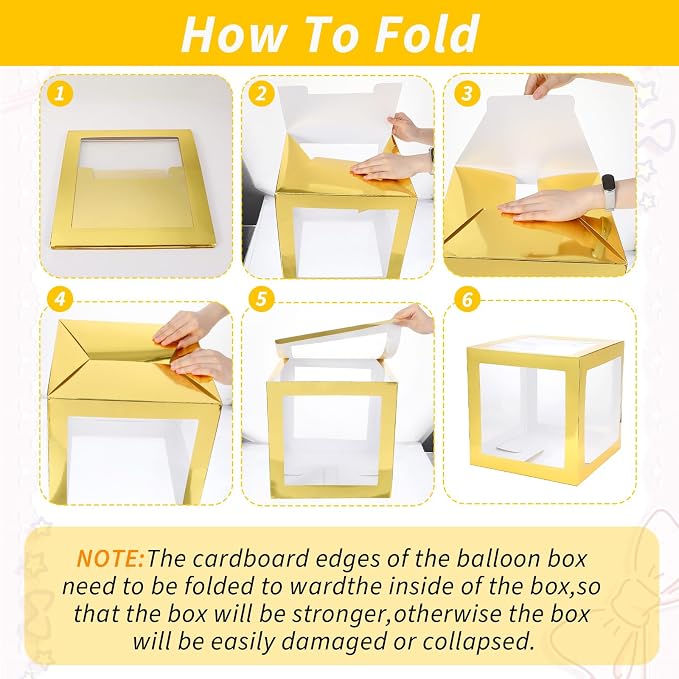 12 Pcs Transparent Balloon Boxes Clear Balloon Boxes - Image 7