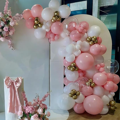 Pink and White Gold Balloons Arch Kit, 18 12 10 5 inch, Baby Shower, Engagement - Image 4