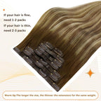 Full Shine Clip in Extensions Real Human Hair Balayage Hair Extensions for Women Medium Brown to Honey Blonde and Platinum Blonde and Light Brown for Short 12 Inch 8 PCS 95 G