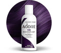 Adore Semi Permanent Hair Color (186 Rich Eggplant) | Vegan & Cruelty-Free Purple Hair Dye | No Ammonia, No Peroxide, No Alcohol | 4 Fl Oz (Pack of 1)