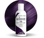 Adore Semi Permanent Hair Color (186 Rich Eggplant) | Vegan & Cruelty-Free Purple Hair Dye | No Ammonia, No Peroxide, No Alcohol | 4 Fl Oz (Pack of 1)